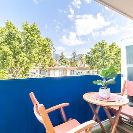 Le 182, à Pied, Balcon&climatisation Apartamento Menton
